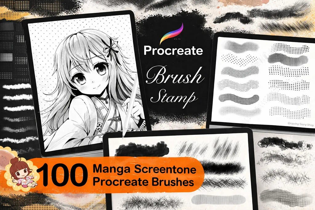 10 Best Procreate Manga Brushes (Inking, Screentones, & More) 12 ded682f77af2971f8f71de7b88a0baf6 0 1769838794 3379