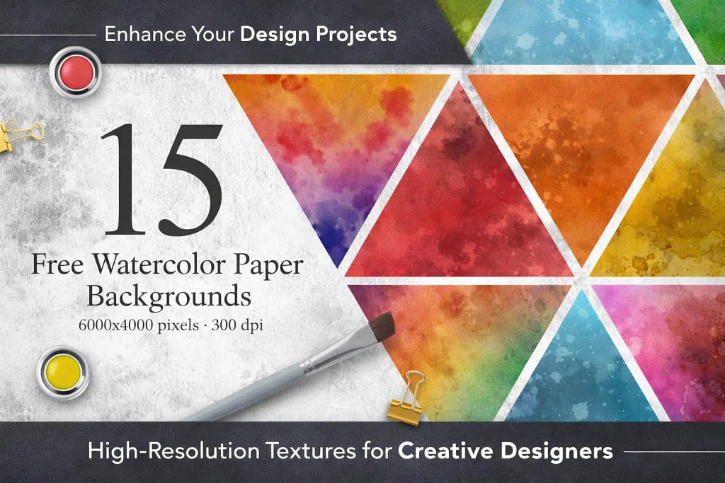 21 Best Procreate Watercolor Brushes: Free & Realistic Sets (2026) 26 Colorful watercolor paper background collection