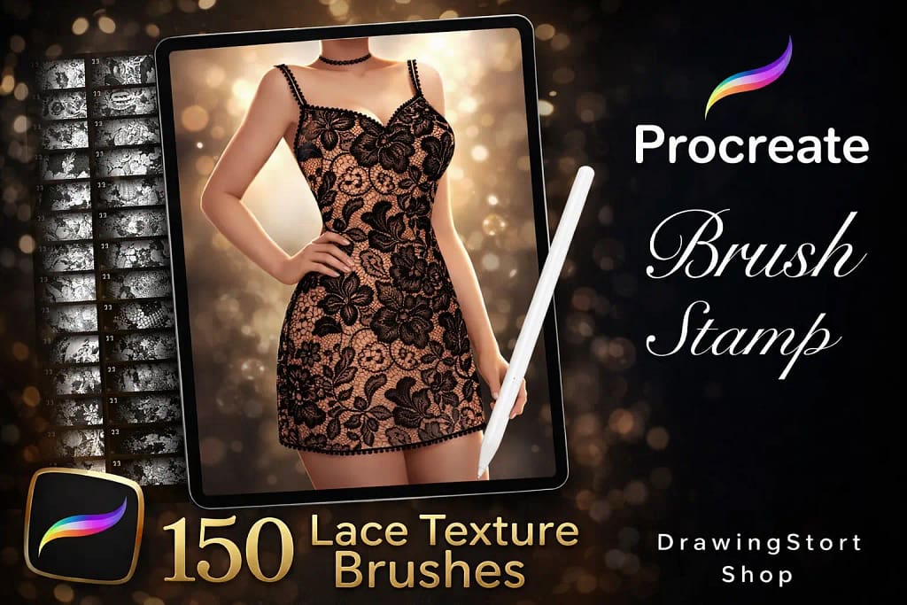 12 Best Procreate Lace Brushes (Free & Premium) + How to Make Your Own 8 dbcf3ef58009849b809bbecf6a40c0a1 0 1771494836 2126