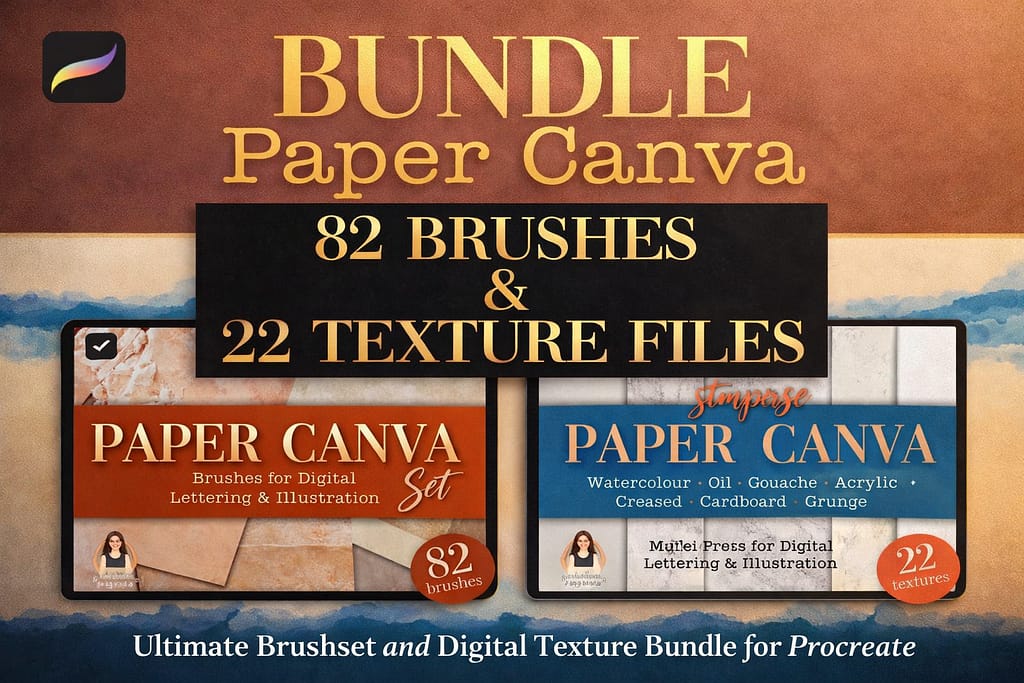21 Best Procreate Watercolor Brushes: Free & Realistic Sets (2026) 23 Digital art brush and texture bundle
