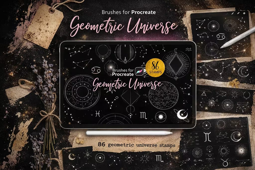 21 Best Procreate Shape Brushes (Geometric, Abstract & Stamps) 9 415853dca75429b5394f9f1f90c72bb9 0 1772914868 3874