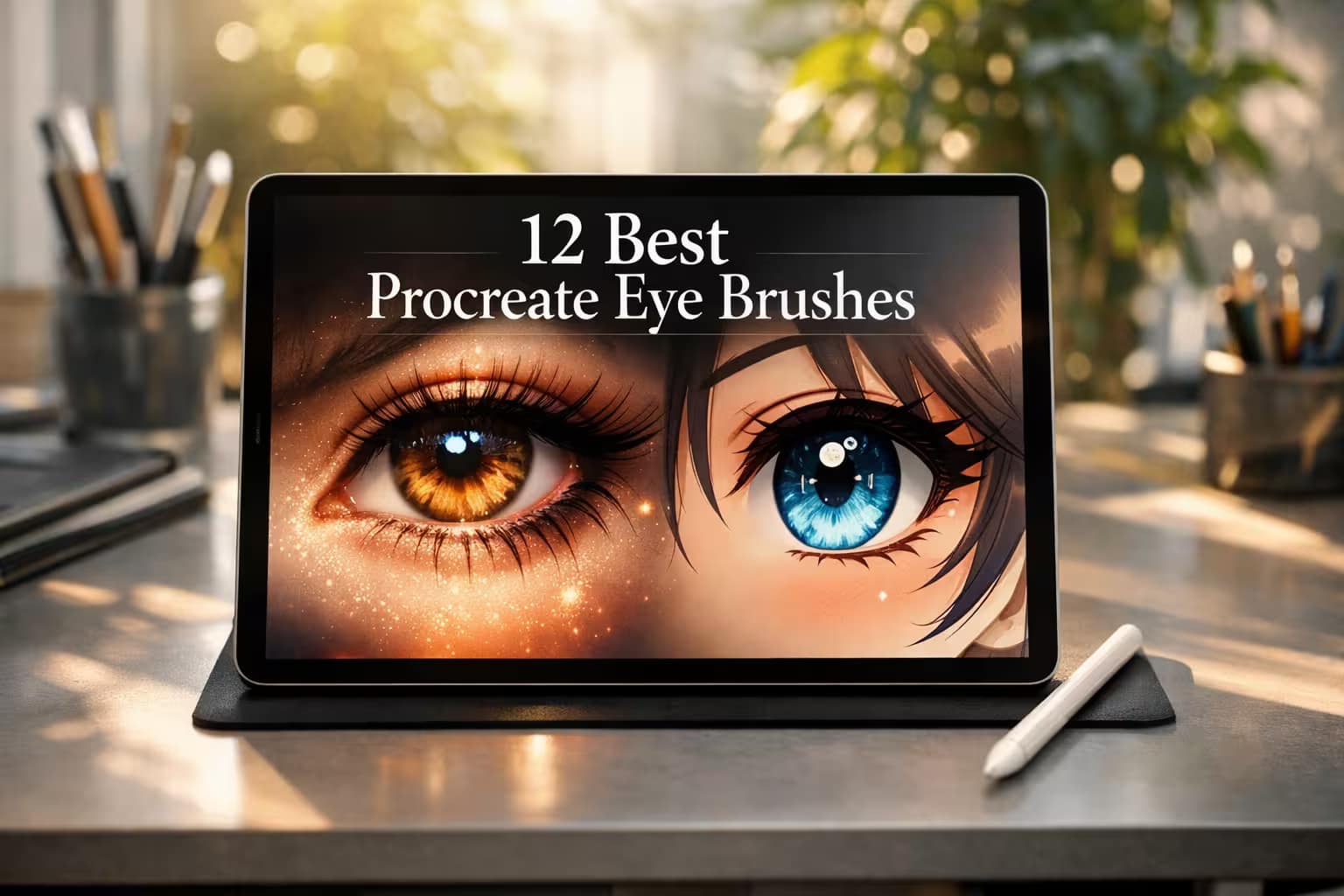 Read more about the article 12 Best Procreate Eye Brushes & Stamps for Perfect Portraits