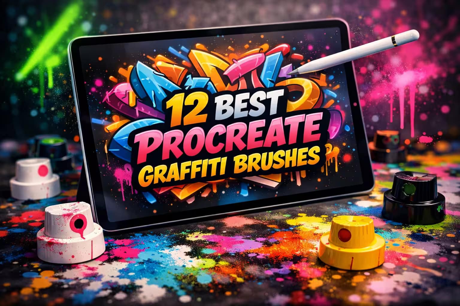 12 Best Procreate Graffiti Brushes (Spray, Drips & Markers). 1 You are currently viewing 12 Best Procreate Graffiti Brushes (Spray, Drips & Markers).