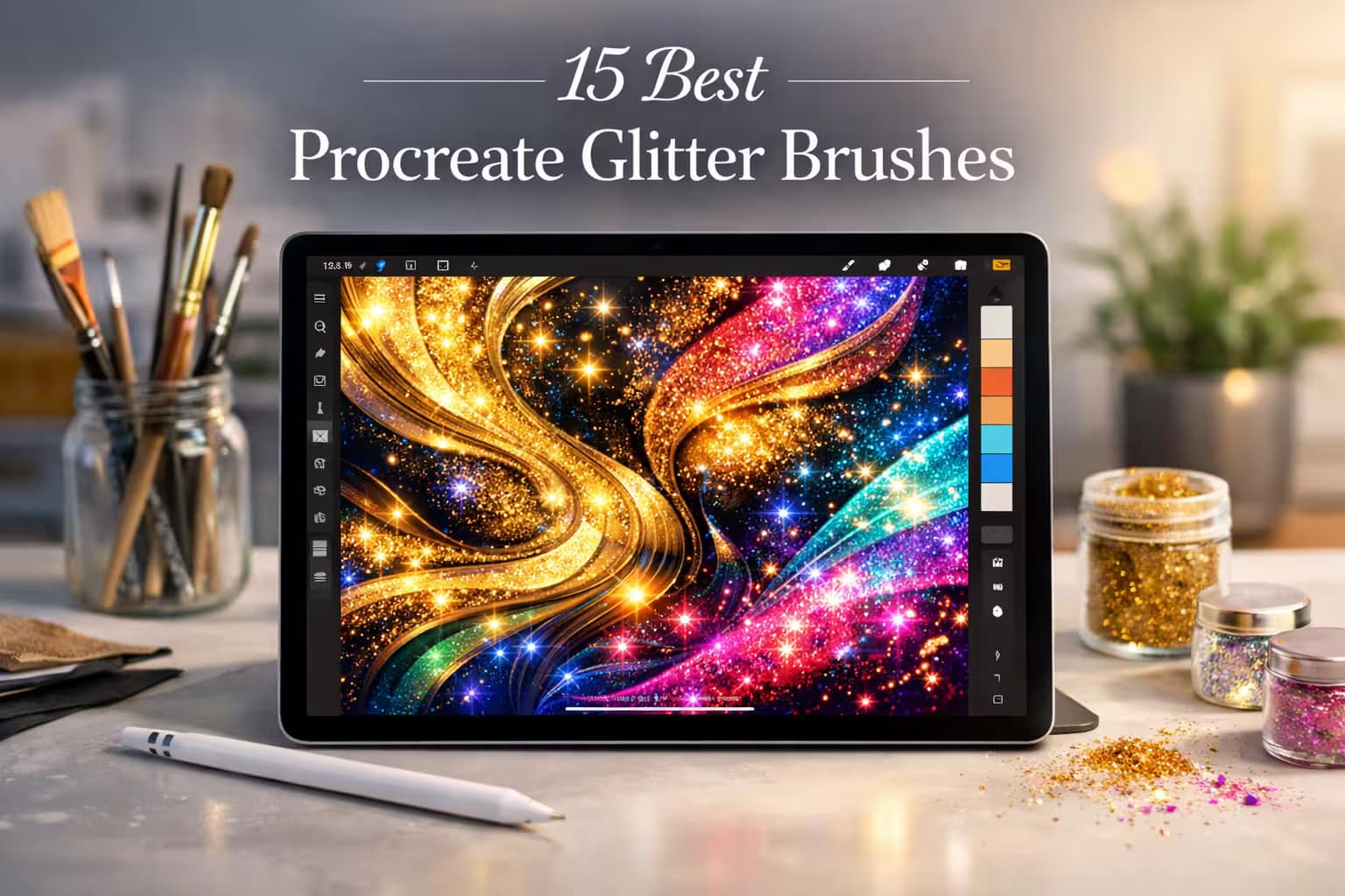 15 Best Procreate Glitter Brushes (Premium & Free Alternatives) 1 You are currently viewing 15 Best Procreate Glitter Brushes (Premium & Free Alternatives)
