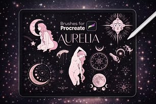 12 Best Procreate Star Brushes for Magical Night Skies 4 145 Witch Brushes Procreate Aurelia