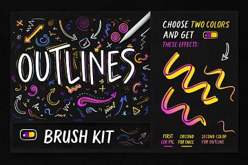 Procreate Outline Stroke Effect: Tutorial & 10 Best Outline Brushes (2026) 11 Bundle Preview