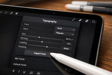 10 Best Procreate Font Packs & How to Add Them to iPad 6 How to import fonts to Procreate tutorial