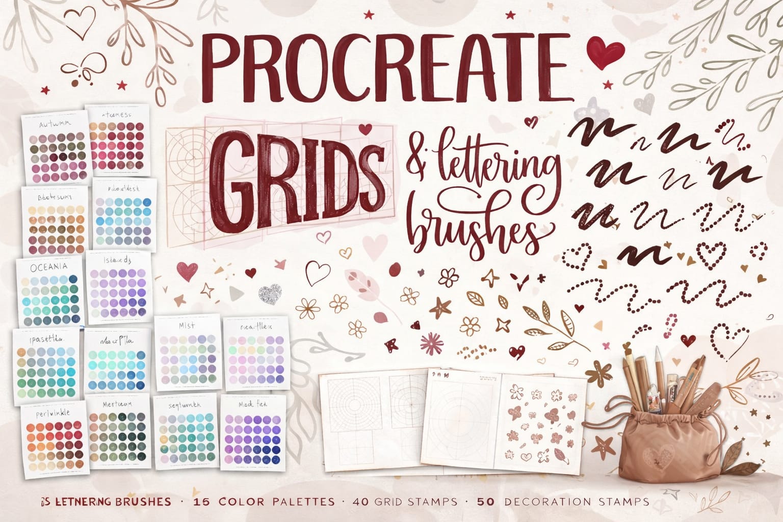 16 Best Procreate Lettering & Calligraphy Brushes (2026) 2 Procreate Lettering Toolkit