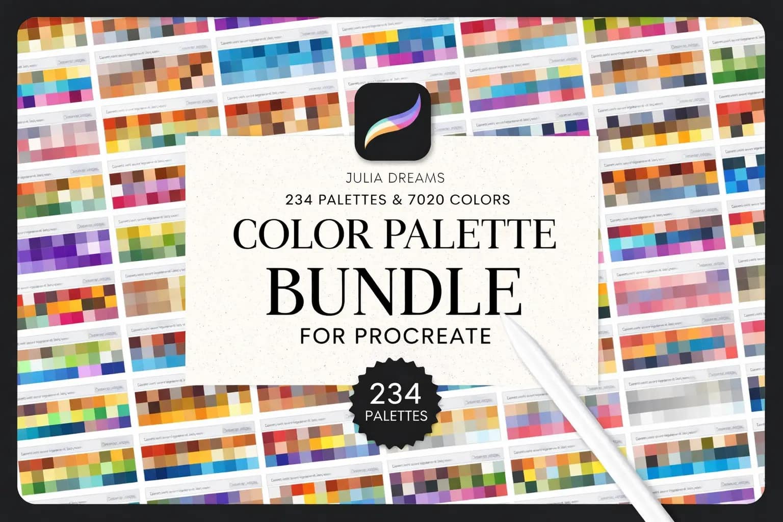 9 Best Procreate Color Palettes for 2026 (Skin, Pastel, Neon & More) 2 Procreate Color Palette Bundle