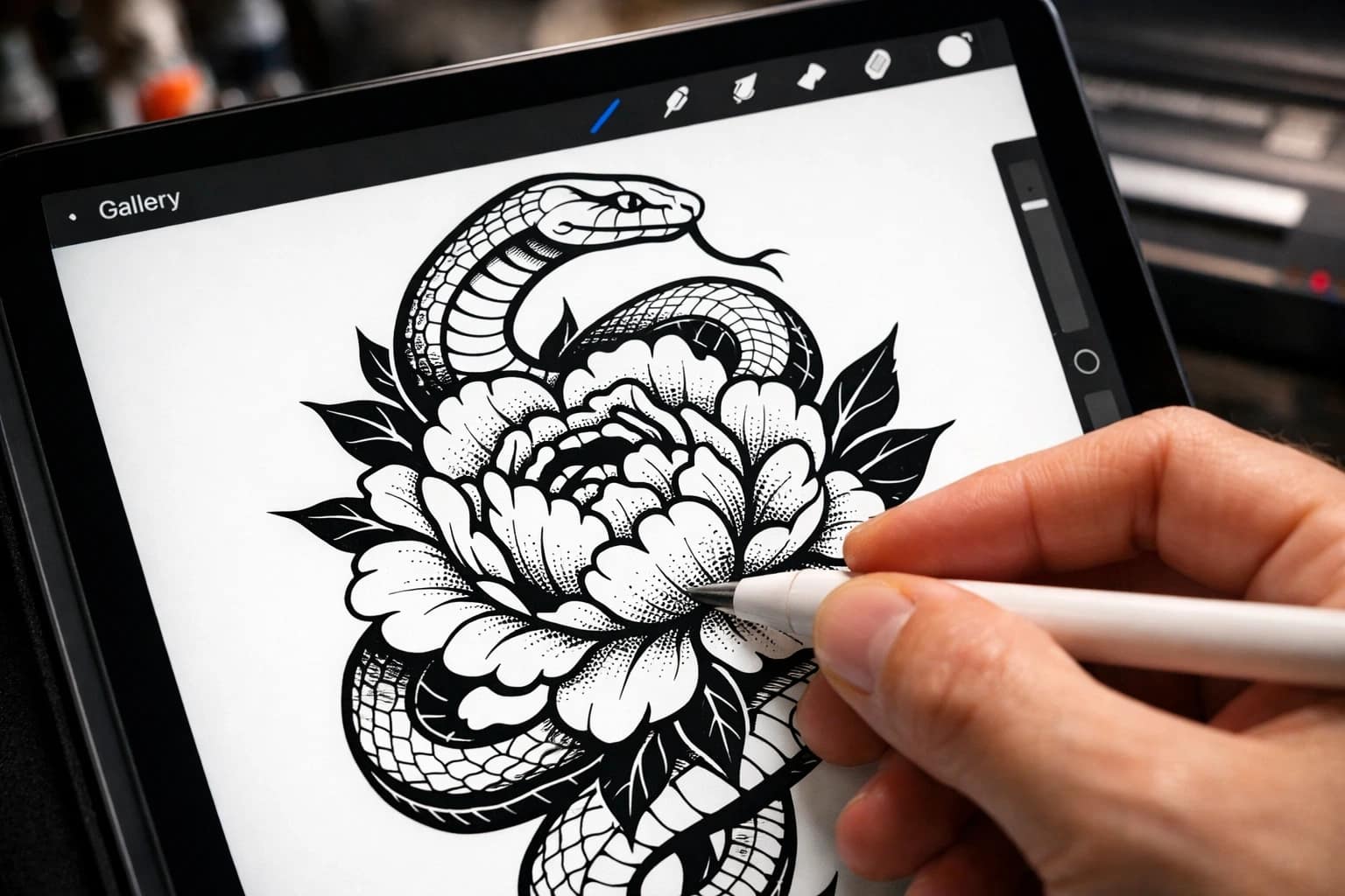 12 Best Procreate Tattoo Brushes: Stencils, Liners & Shading Kits (2026) 2 Procreate Tattoo Stencil Tutorial