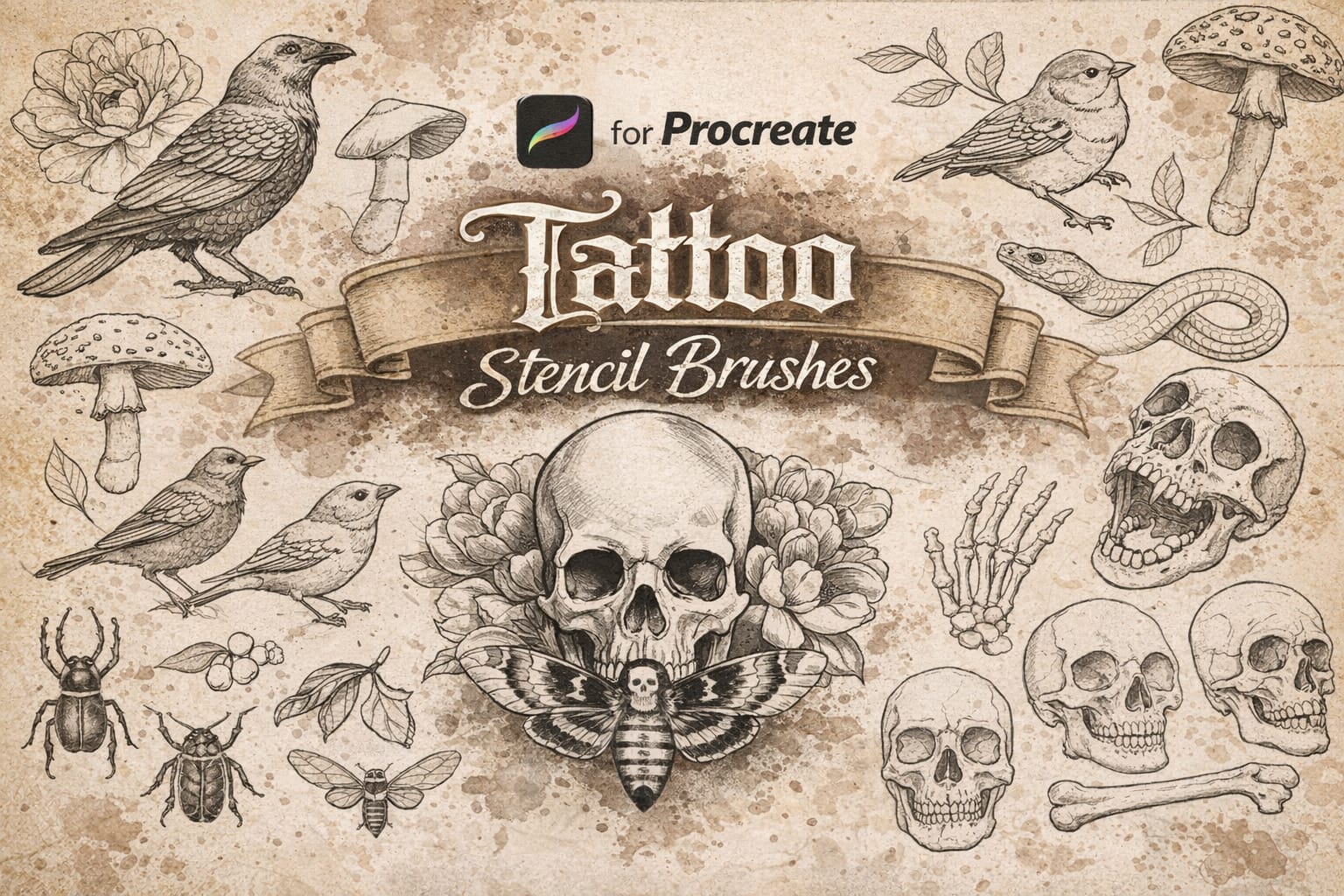 12 Best Procreate Tattoo Brushes: Stencils, Liners & Shading Kits (2026) 5 Basic Stencil Foundation