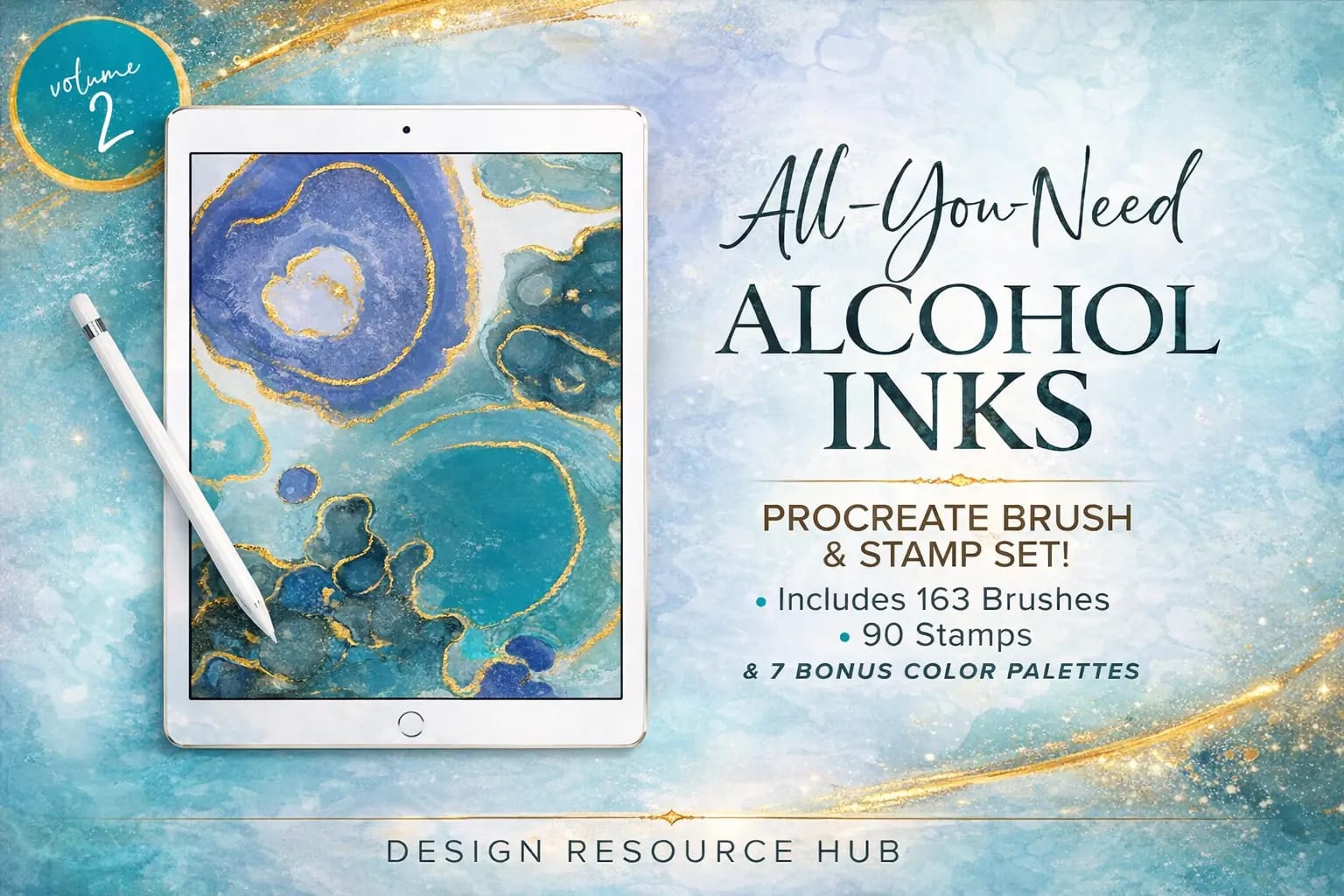 21 Best Procreate Inking Brushes (Comics, Manga & Calligraphy) 3 Alcohol Ink Megapack