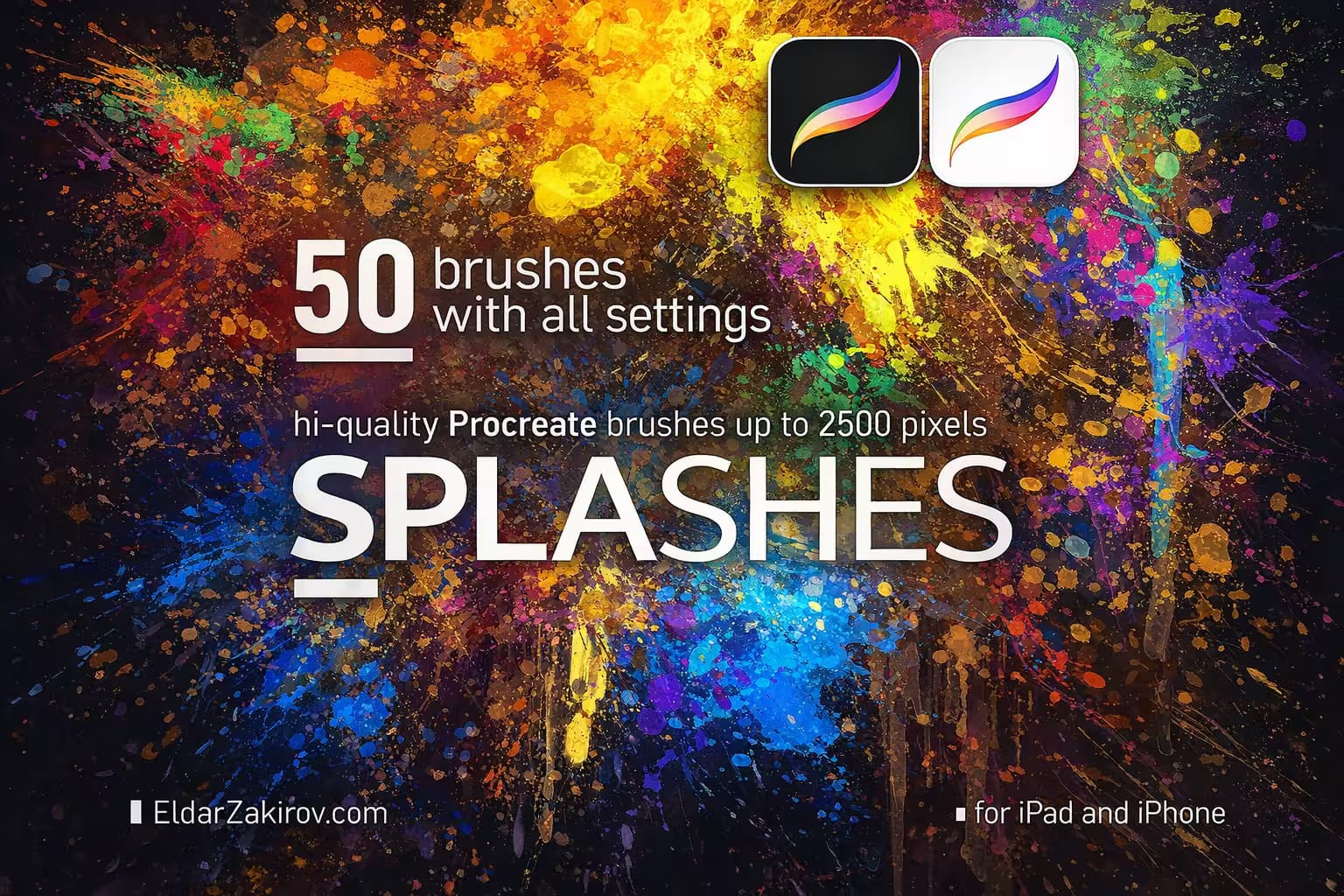 12 Best Procreate Graffiti Brushes (Spray, Drips & Markers). 5 50 Hi-Res SPLASHES Brushes