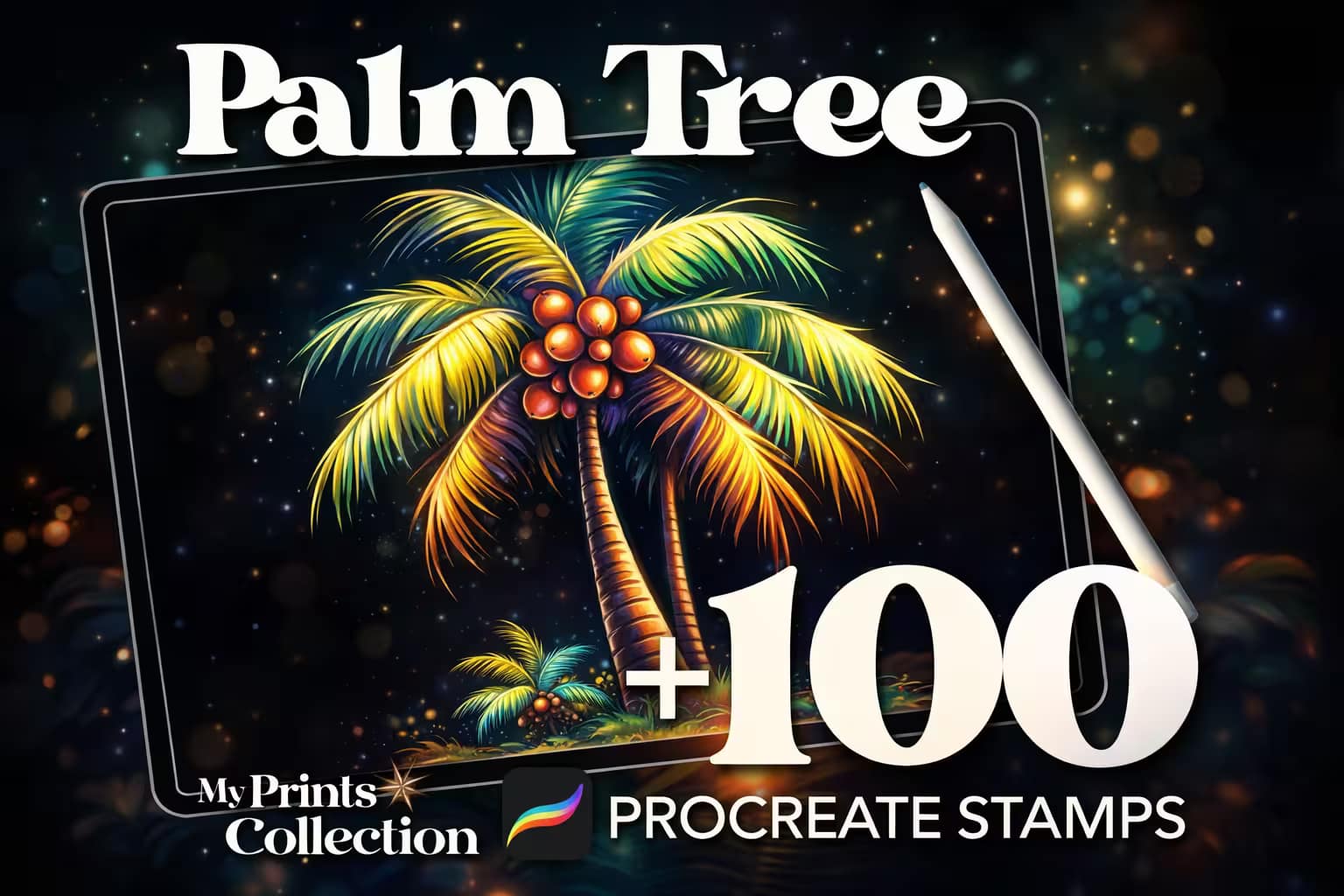 21 Best Procreate Tree & Leaf Brushes (Nature, Landscape & Architecture) 5 100 Procreate Palm Tree Stamps