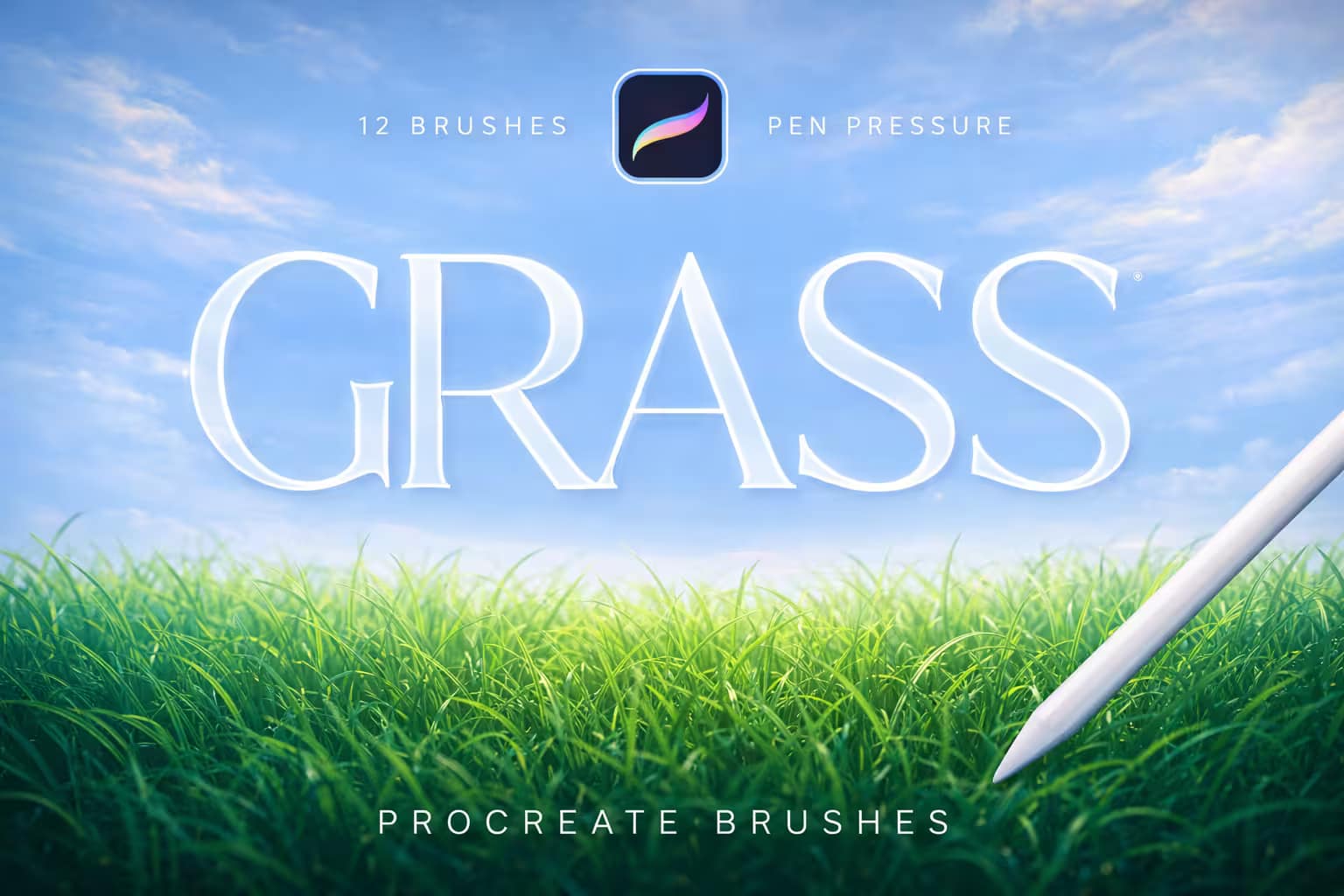 10 Best Procreate Grass Brushes (Realistic & Anime) 4 12 Grass Procreate Brushes